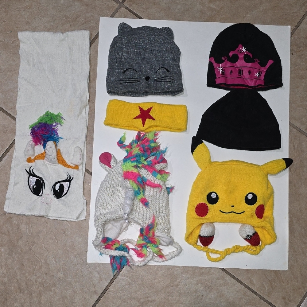 Colorful Kids Winter Hat Collection